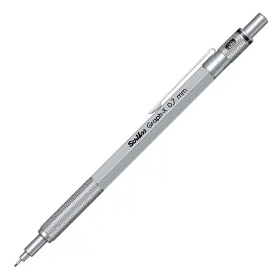 SCRIKSS OFFICE VERSATİL KALEM GRAPH-X METAL ŞEFFAF AMBALAJ 0.7 SATEN GRİ