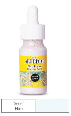 ARTDECO EBRU BOYASI METALİK 30 ML (DAMLALIKLI) SEDEF Y-017B 20