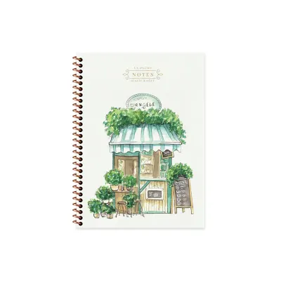 KESKİN DEFTER LA PLUME SHOP 16.5X22.5 SPİRALLİ KARTON KAPAK 80 YP. DÜZ 387540-99