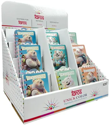 UNICK COLOR NOT DEFTERİ SEPERATÖRLÜ ILLUSTRATION 8297