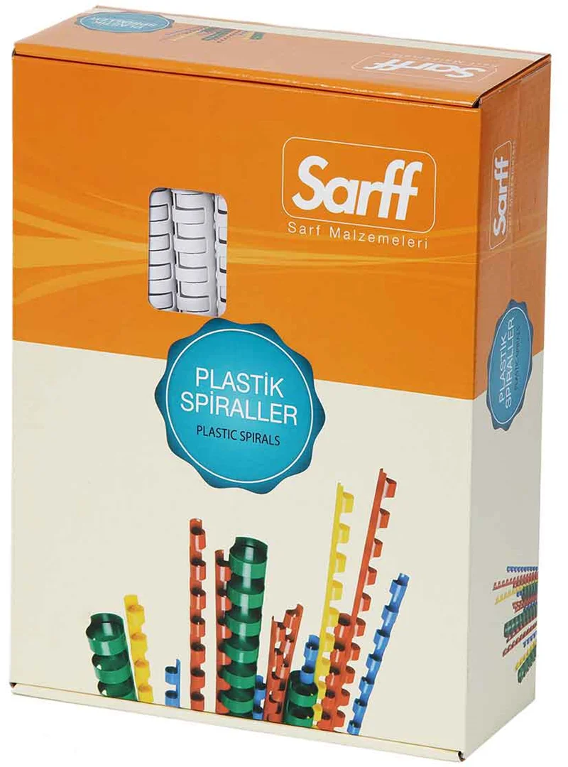 SARFF PLASTİK SPİRAL 25 MM KIRMIZI 50 Lİ 15312064