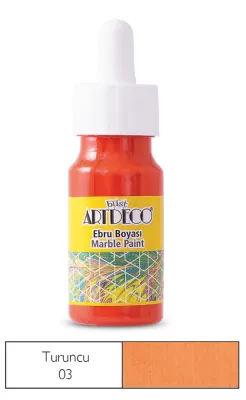 ARTDECO EBRU BOYASI 30 ML (DAMLALIKLI) TURUNCU Y-016B-03