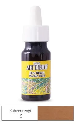 ARTDECO EBRU BOYASI 30 ML (DAMLALIKLI) KAHVERENGİ Y-016B-15