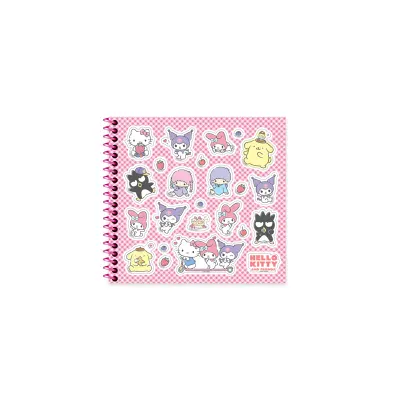KESKİN DEFTER HELLO KITTY AND FRIENDS 16X15 SPİRALLİ SERT KAPAK 50 YP. ÇİZGİLİ 410140-13