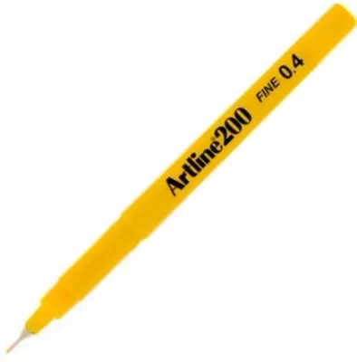 ARTLINE KEÇE UÇLU YAZI KALEMİ FINE 200CC 0.4 SARI A-EK-200CC YELL