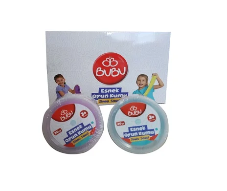 BU-BU ESNEK OYUN KUMU 30 GR12'Lİ BUBU-HAS008