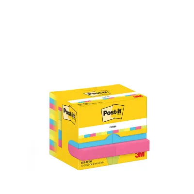 POST-IT YAPIŞKANLI NOT KAĞIDI ENERGETIC 38x51 100 YP 12 Lİ PAKET 653-TFEN 550600512100