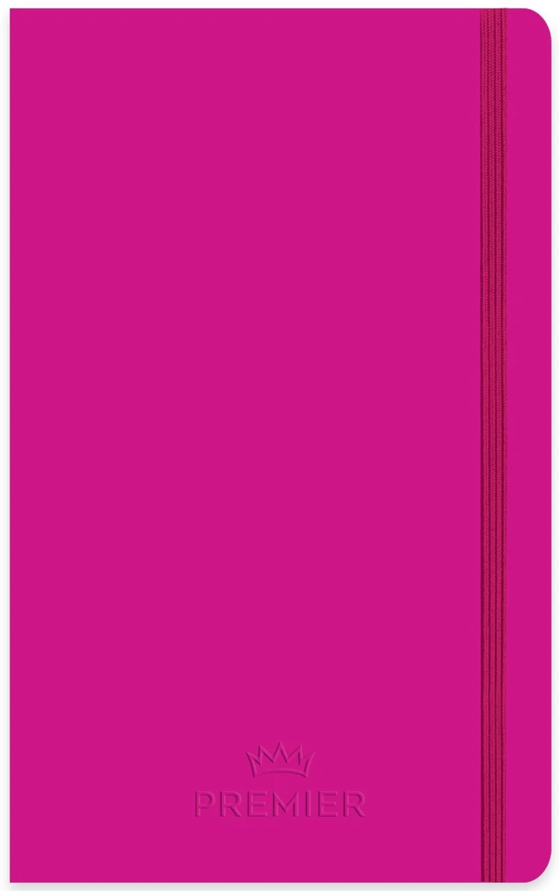 KESKİN DEFTER PREMİER 13x21 CİLTLİ 96 YP. KARELİ FUŞYA 410635-99