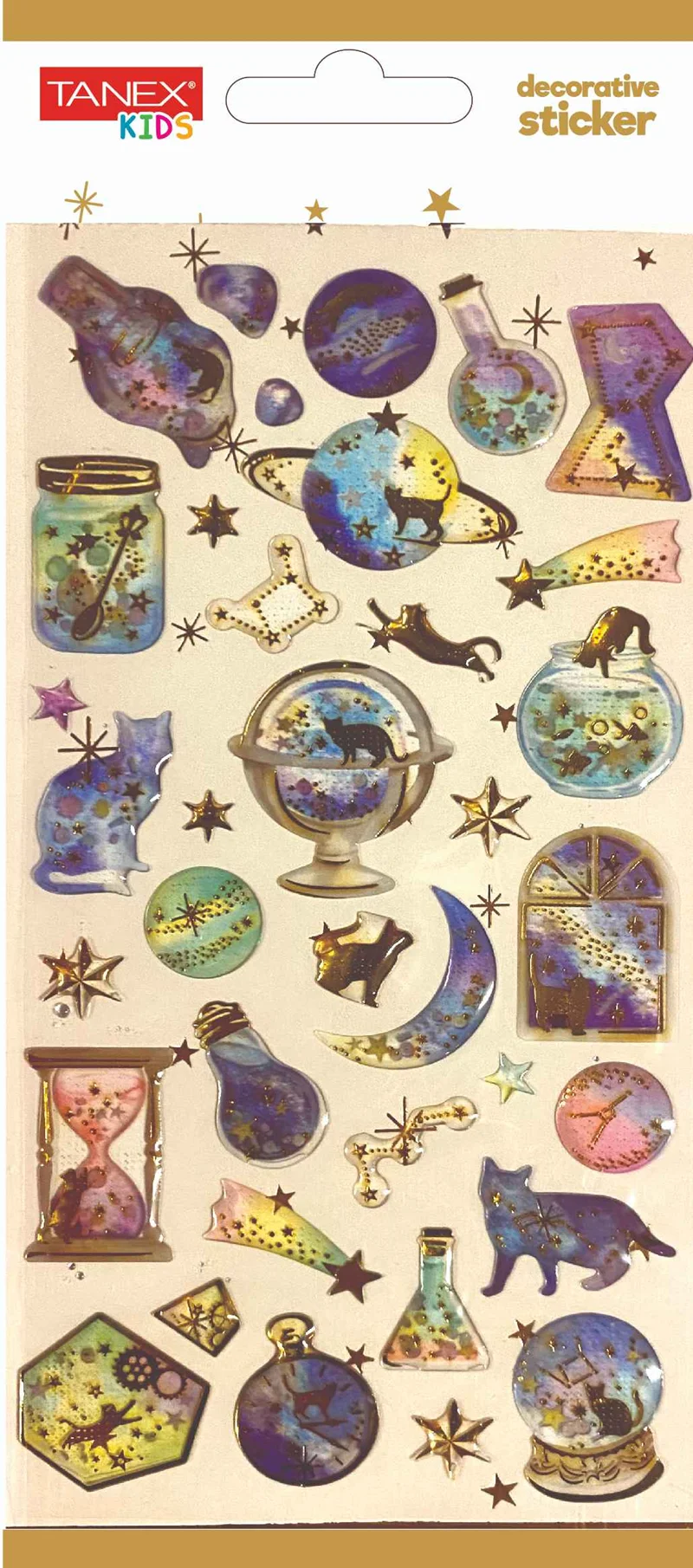 TANEX ETİKET DECORATİVE STICKER-13 PUFFY 5 ADET TNX-5012