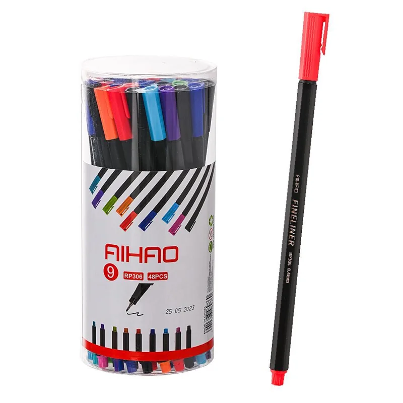 AIHAO FINELINER KALEM 48 Lİ STAND RP306