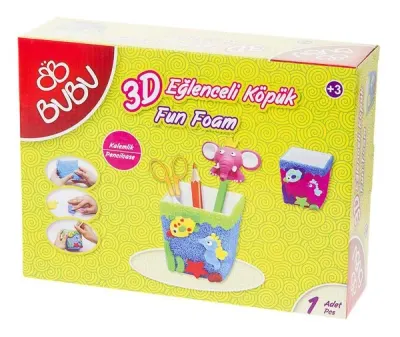 BU-BU 3D EĞLENCELİ KÖPÜK KALEMLİK BUBU-EK0004