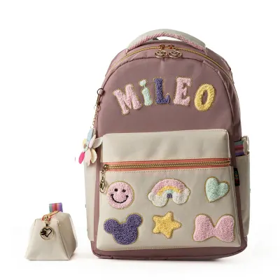 MİLEO PUFFY OKUL ÇANTASI PUDRA 2839