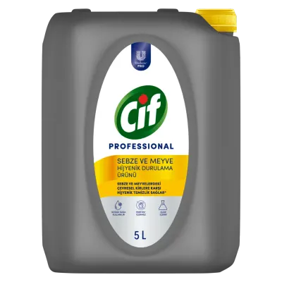 CİF PROFESSIONAL SEBZE VE MEYVE HİJYENİK DURULAMA ÜRÜNÜ 5L 65635824