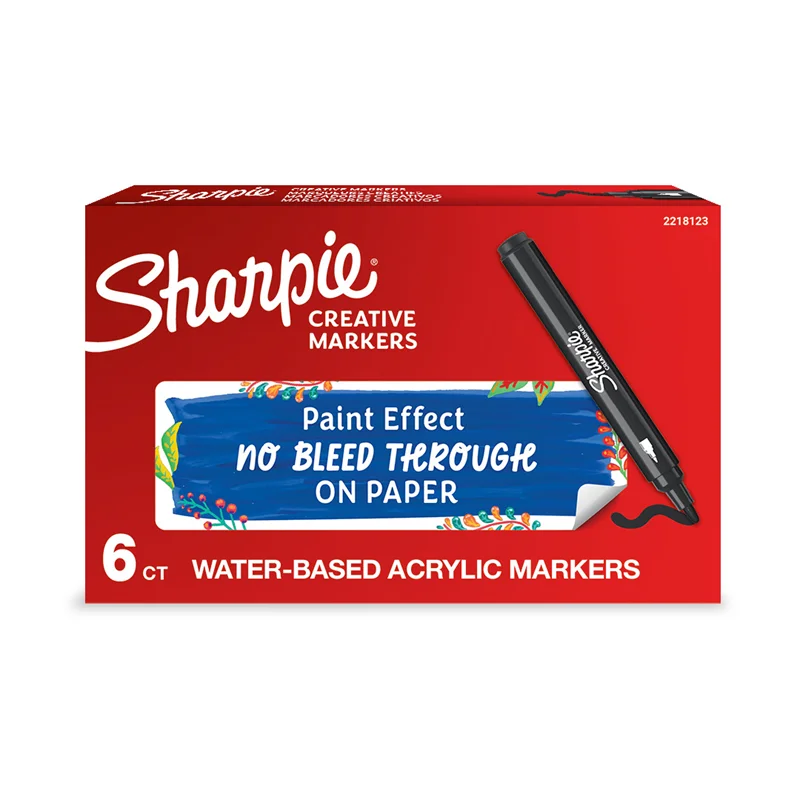 SHARPIE AKRİLİK MARKÖR YUVARLAK UÇ SİYAH 2218123