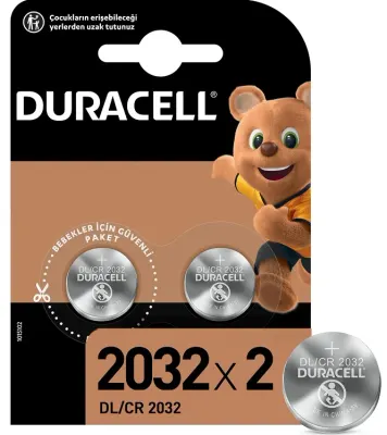 DURACELL PİL DÜĞME 3V 2 Lİ 2032