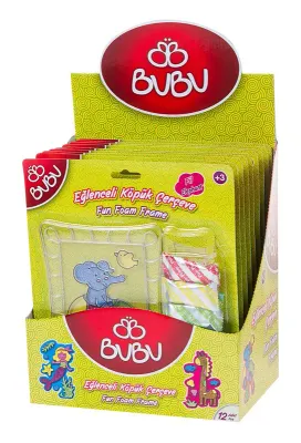 PASİF BU-BU EĞLENCELİ KÖPÜK ÇERÇEVE 12'Lİ (EK007-8-9-10) BUBU-EKS001