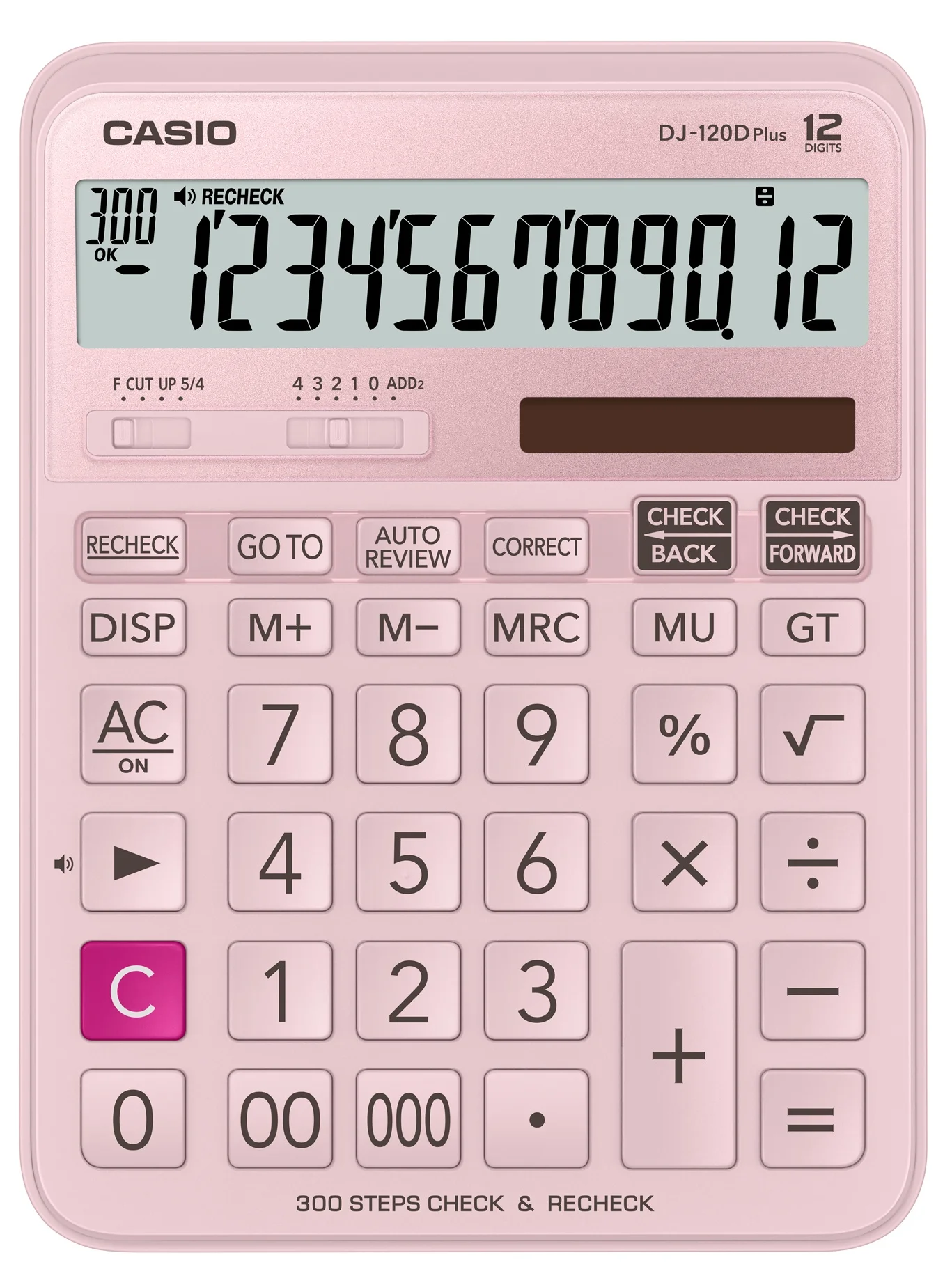 CASIO HESAP MAKİNESİ MASAÜSTÜ DJ-120D-PK-WADP