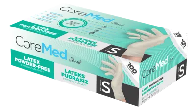 COREMED MUAYENE ELDİVENİ LATEKS PUDRASIZ TG 100 ADET (S)