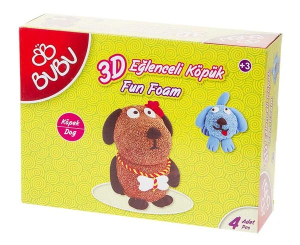PASİF BU-BU 3D EĞLENCELİ KÖPÜK HAVHAV KÖPEK BUBU-EK0005