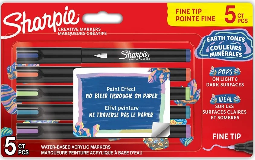SHARPIE AKRİLİK MARKÖR İNCE UÇ YENİ RENKLER 5 Lİ 2212828