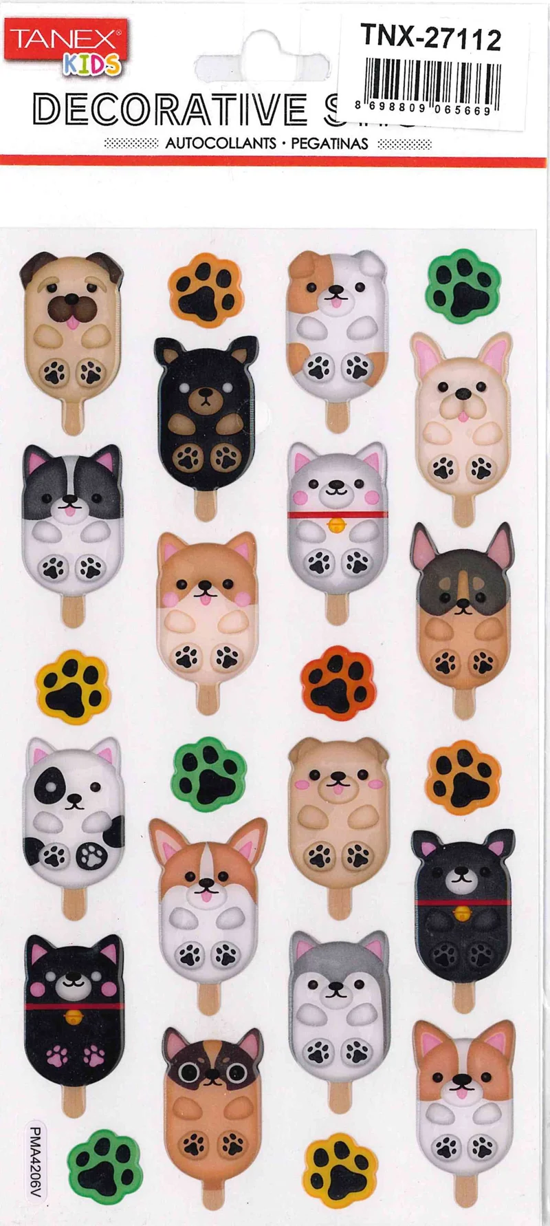 TANEX TNX-27112 PUFFY BONCUK KÖPEKLER SERİSİ 5 AD. TNX2711205