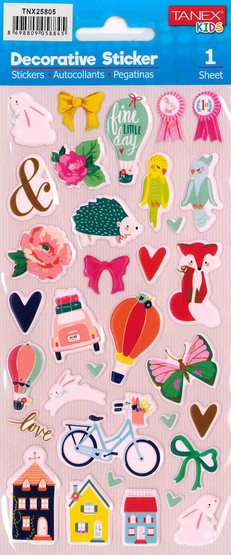 TANEX TNX-25805 DECORATIVE STICKER 5 AD. TNX2580505