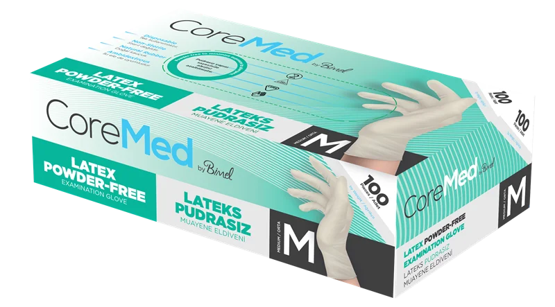 COREMED MUAYENE ELDİVENİ LATEKS PUDRASIZ TG 100 ADET (M)