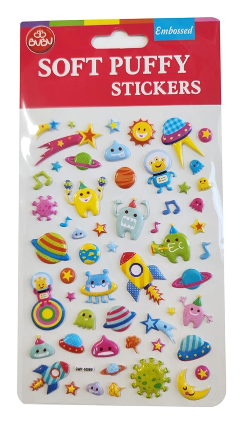 BU-BU SOFT PUFFY STICKERS SPACE 10,9X20,5 BUBU-SWP-1008B