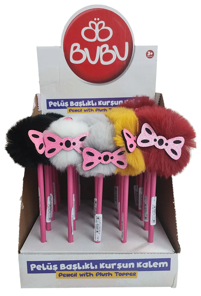 BU-BU KURŞUN KALEM PELÜŞ PAPYON BAŞLIKLI  25'Lİ BUBU-BKK001