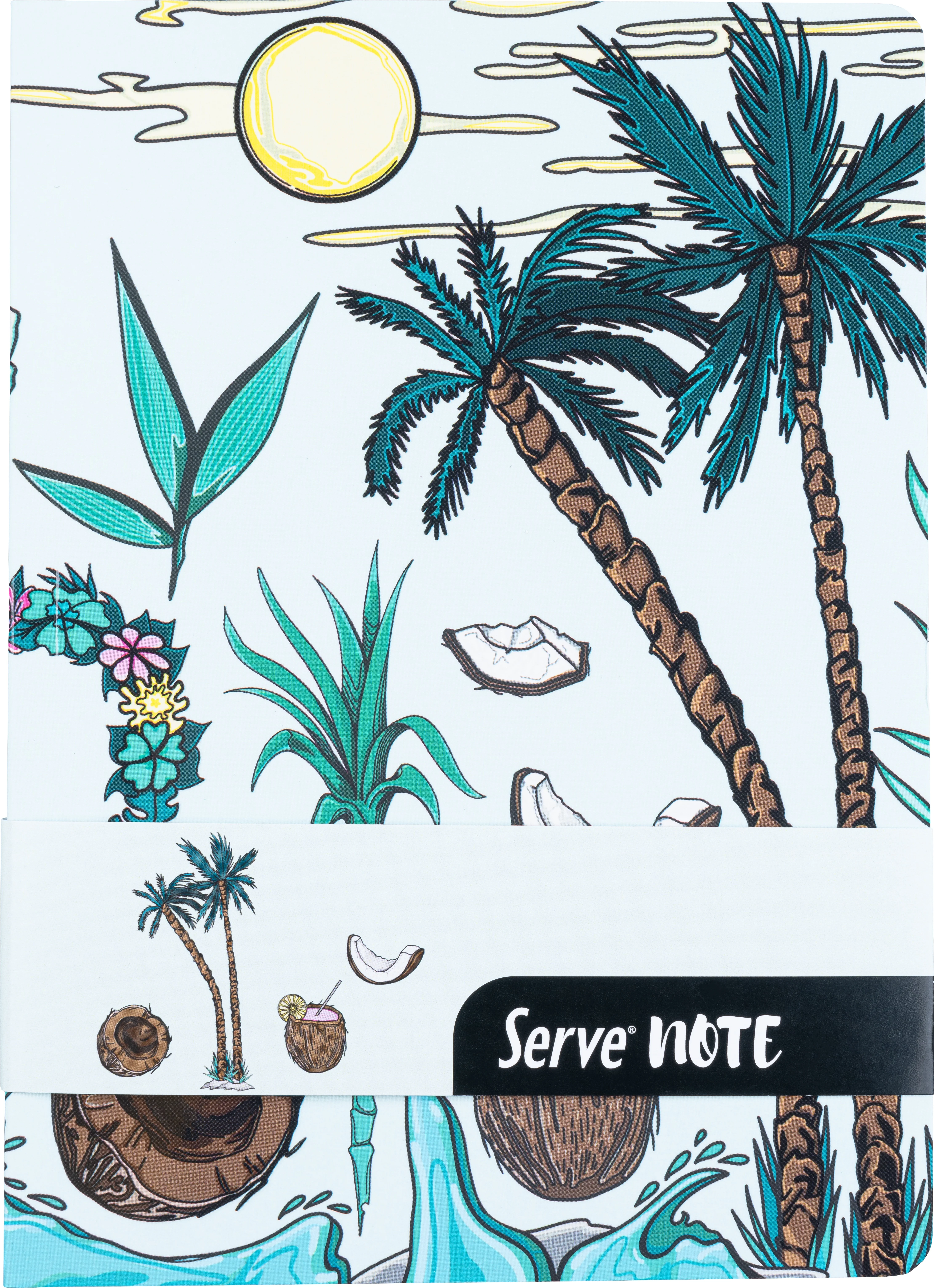 SERVE DEFTER NOT 15x21 ÇİZGİLİ DESENLİ NANE YEŞİLİ SV-NT1521DNY