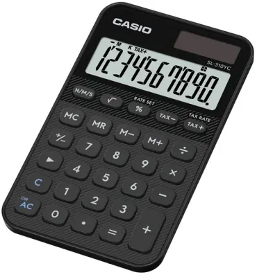 CASIO HESAP MAKİNESİ CEP TİPİ SL-310YC-BK-W-DP