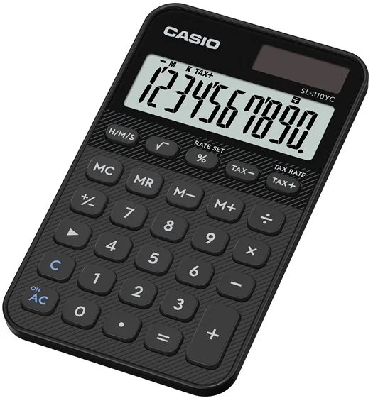 CASIO HESAP MAKİNESİ CEP TİPİ SL-310YC-BK-W-DP