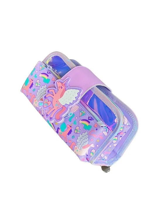 VEST KALEM ÇANTASI UNICORN PEMBE - TURKUAZ VST-KCS0003