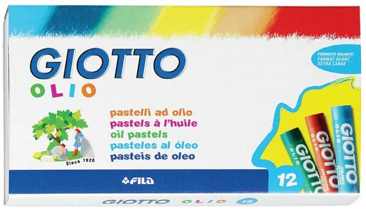 GIOTTO PASTEL BOYA YAĞLI OLIO SİLİNDİR 12 Lİ 293000