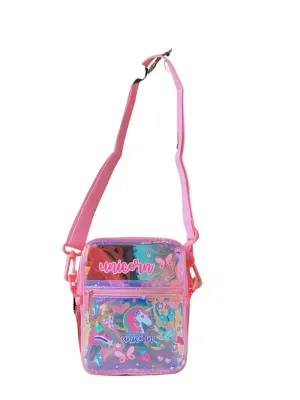 VEST OMUZ ÇANTASI UNICORN SEFFAF PEMBE VST-CN0006