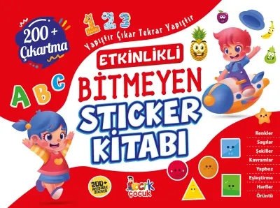 BICIRIK - BİTMEYEN STICKER KİTABI (ETKİNLİKLİ 200+ ÇIKARTMA) (Best)