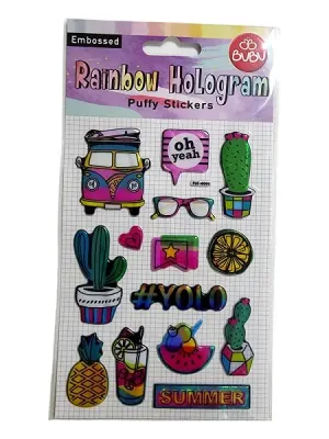 BU-BU PUFFY STICKERS SUMMER 20,5X11 BUBU-PUF-6006