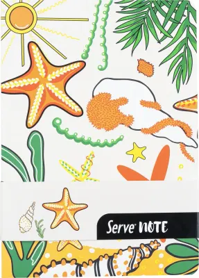 SERVE DEFTER NOT 15x21 ÇİZGİLİ DESENLİ HARDAL SARI SV-NT1521DHS