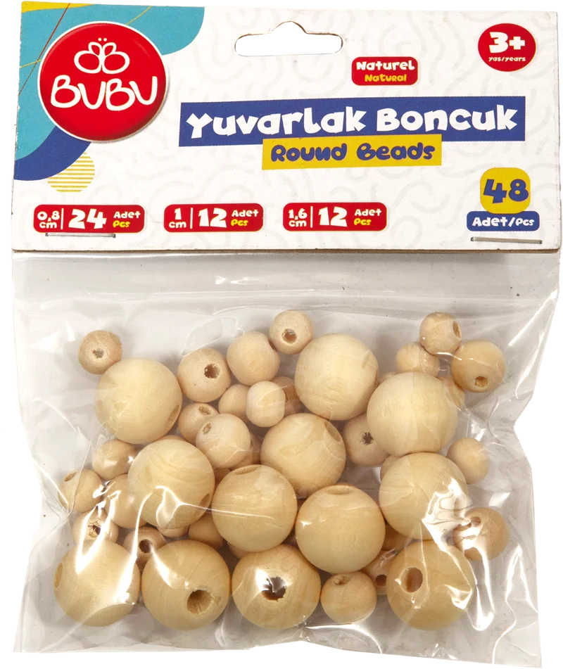 BU-BU BONCUK YUVARLAK NATÜREL KARIŞIK HS0034