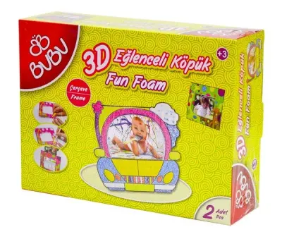 BU-BU 3D EĞLENCELİ KÖPÜK ÇERÇEVE BUBU-EK0001
