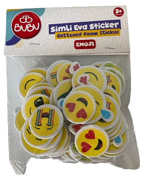 BU-BU SİMLİ EVA STICKER EMOJI 54'LÜ BUBU-ST0155
