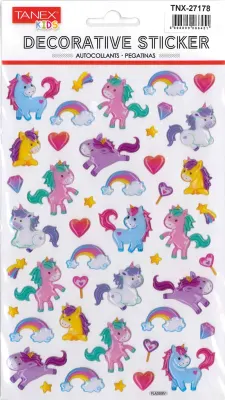 TANEX TNX-27178 BEBEK UNICORNLAR SERİSİ 5 AD. TNX2717805