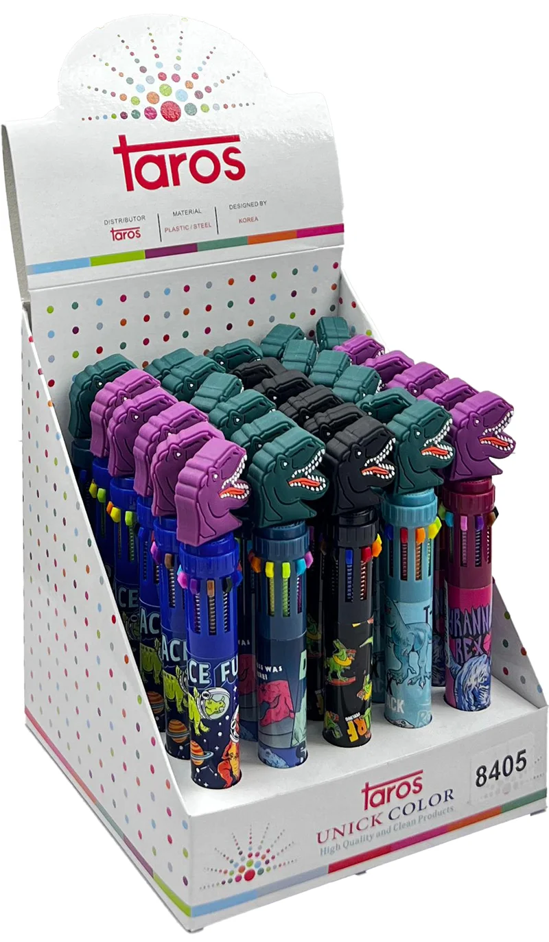 UNICK COLOR TÜKENMEZ KALEM DİNAZOR 10 RENK 8405