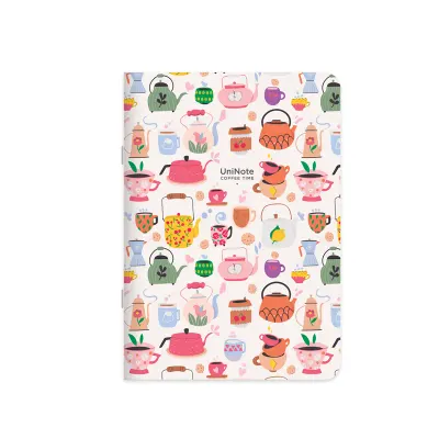 KESKİN 18,5*26 48 YP DÜZ TEL DİK. KUŞE KAP.UNİNOTE COFFEE TİME DEFTER 381840-99