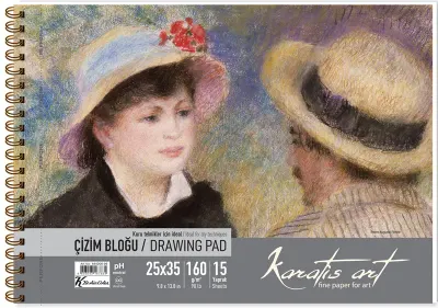 KESKİN KARATİS ART 160GR 25*35 RESİM KAĞIDI 50Lİ PAKET 485005-99