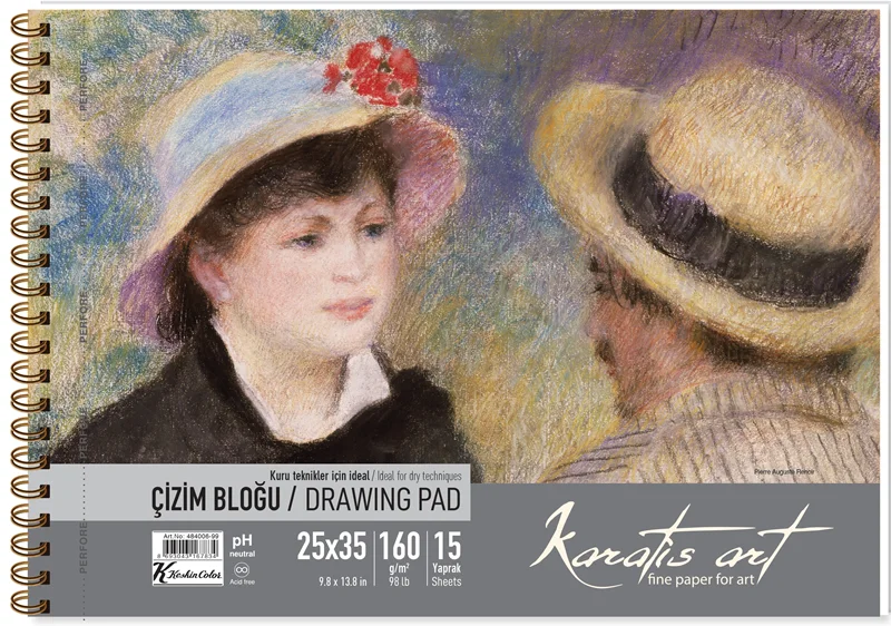 KESKİN KARATİS ART 160GR 25*35 RESİM KAĞIDI 50Lİ PAKET 485005-99