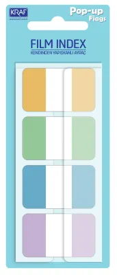 KRAF INDEX FILM (PP) 25x42MM POP-UP 4 RENK x 20 YP 2542