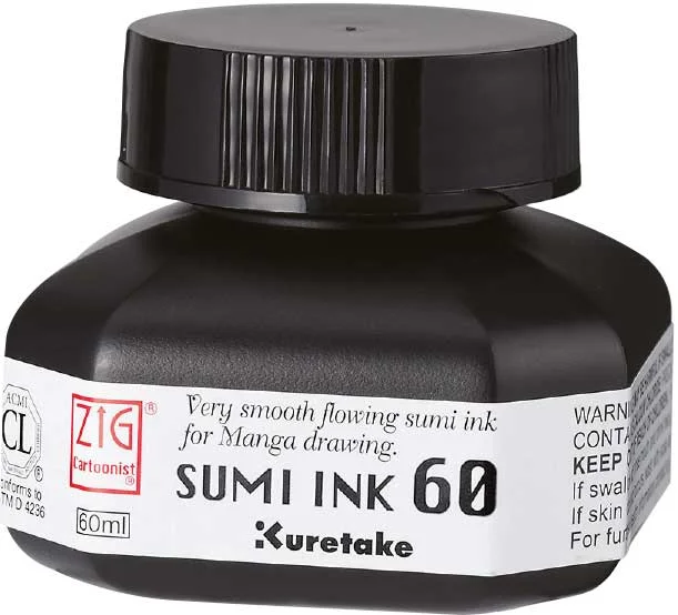 ZIG MANGAKA SUMI MÜREKKEP SİYAH 60ML CNCE103-6