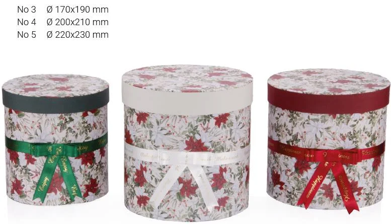 GIPTA KUTU SETİ 3 LÜ SİLİNDİR CHRISTMAS FLORAL BX64590