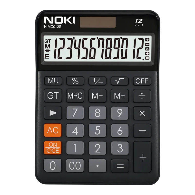 NOKİ HESAP MAKİNESİ SİYAH H-MC012S H-MC012S